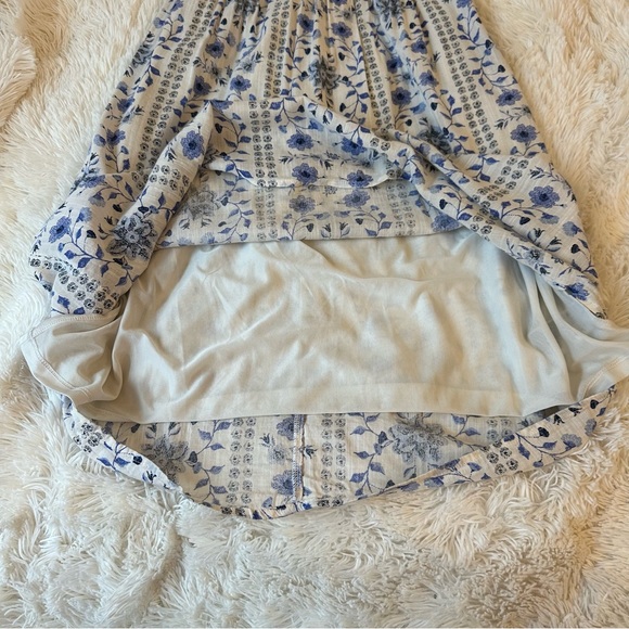 Old Navy Women’s Floral Blue White Short Sleeve Dress Size: Small Petite - Picture 5 of 7